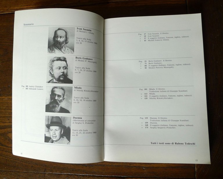 IL TEATRO BOLSCIOJ DELL'URSS AL TEATRO ALLA SCALA,1989[opera lirica,Musorgskij