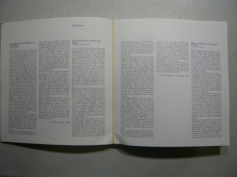 IL TEATRO E LA CITTA’ Asti Teatro: quattro festival 1979 …