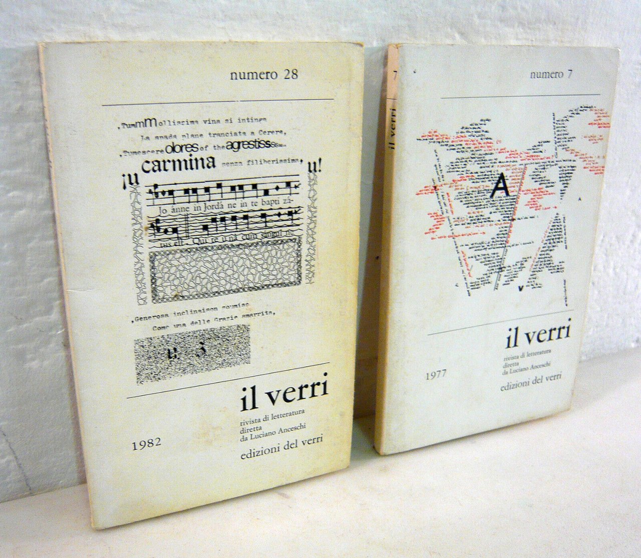 IL VERRI n.7 1977/n.28 1982[estetica,Luciano Anceschi,Nietzsche,Husserl,Eraclito