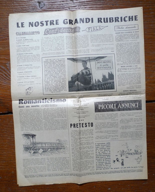 IN SU LE CIME.NUMERO UNICO,1953 Verona,Off.Grafiche Arnoldo Mondadori[satira | Immagine Gallery 3