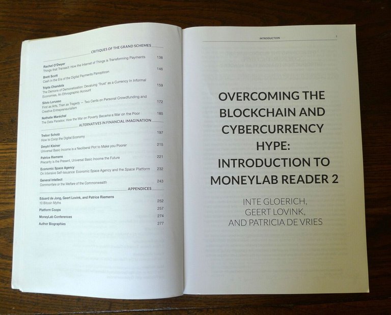 INC READER #11.MONEYLAB READER 2.OVERCOMING THE HYPE,2018 Ins.Network Cultures