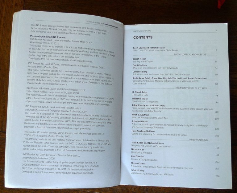 INC READER #7.CRITICAL POINT OF VIEW.A WIKIPEDIA READER,2011 Network Cultures