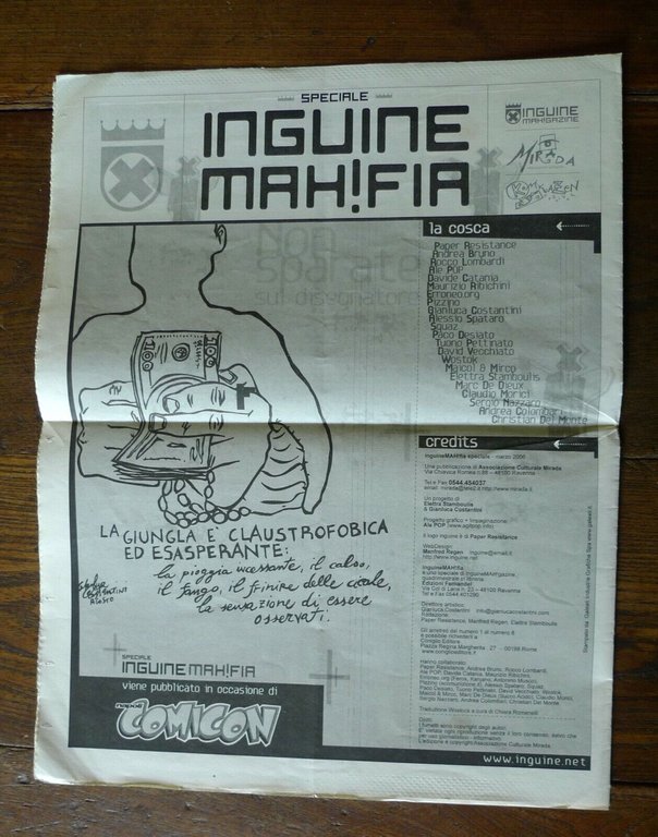 INGUINE MAH!FIA.SPECIALE,2006[FUMETTI,Gianluca Costantini,Paper Resistance