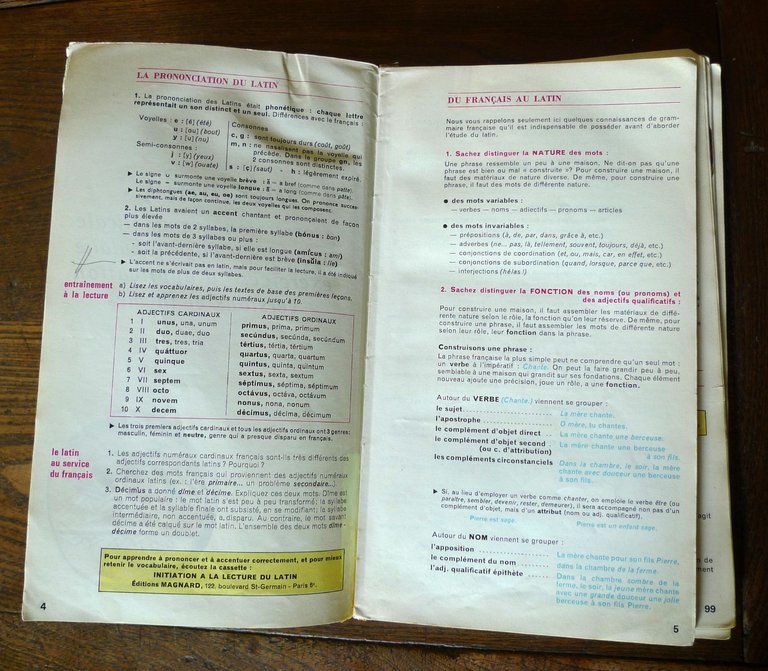 INITIATION AUX LETTRES LATINES 4e.Livre 1/Programme 1979[CORSO LATINO | Immagine Gallery 4