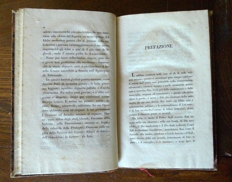 INNI DEL VESCOVO SINESIO di Cirene,trad.Antonio Fontana,1827[poesia greca antica