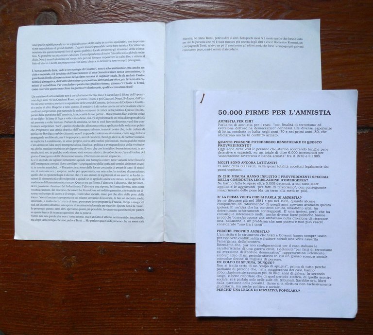 INTERVISTA A ORESTE SCALZONE,1992 Coll.ICARO,Terni[AMNISTIA DETENUTI POLITICI | Immagine Gallery 4