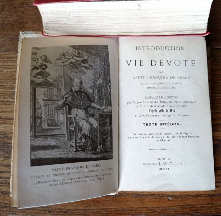 INTRODUCTION A LA VIE DÉVOTE PAR SAINT FRANÇOIS DE SALES,1911 …
