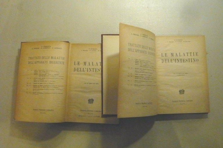 Introzzi,Baserga,Ravetta,Larizza,LE MALATTIE DELL’INTESTINO 2 VOLL, Milano 1950