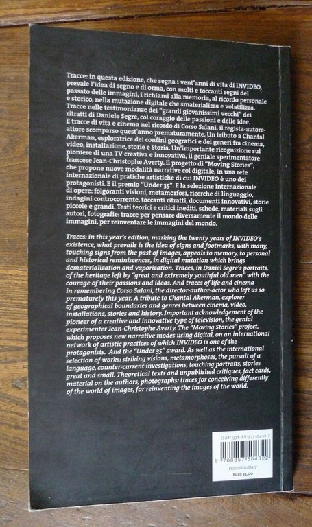 INVIDEO 2010.TRACCE/TRACES.EXHIBITION OF VIDEO AND CINEMA BEYOND[catalogo mostra