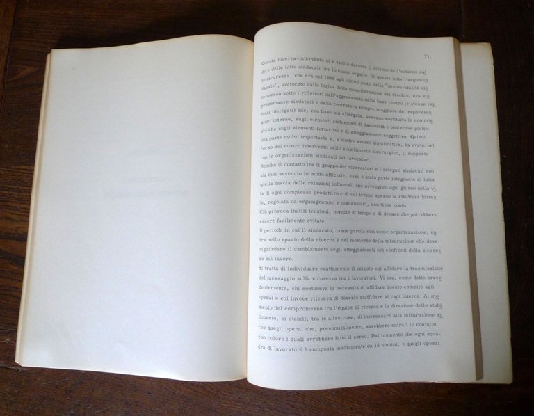 IRIPS,PROBLEMI PSICOLOGICI DELLA FORMAZIONE ALLA SICUREZZA LAVORATIVA,'72[LAVORO