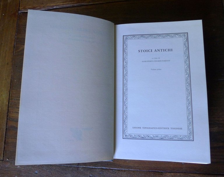 Isnardi Parente,STOICI ANTICHI.VOL.1,1989 UTET[STORIA FILOSOFIA,Zenone,Crisippo