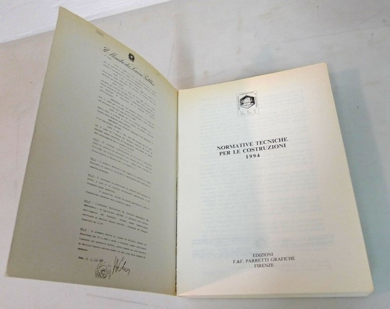 ISTITUTO GIORDANO,NORMATIVE TECNICHE PER LE COSTRUZIONI 1994[edilizia,leggi