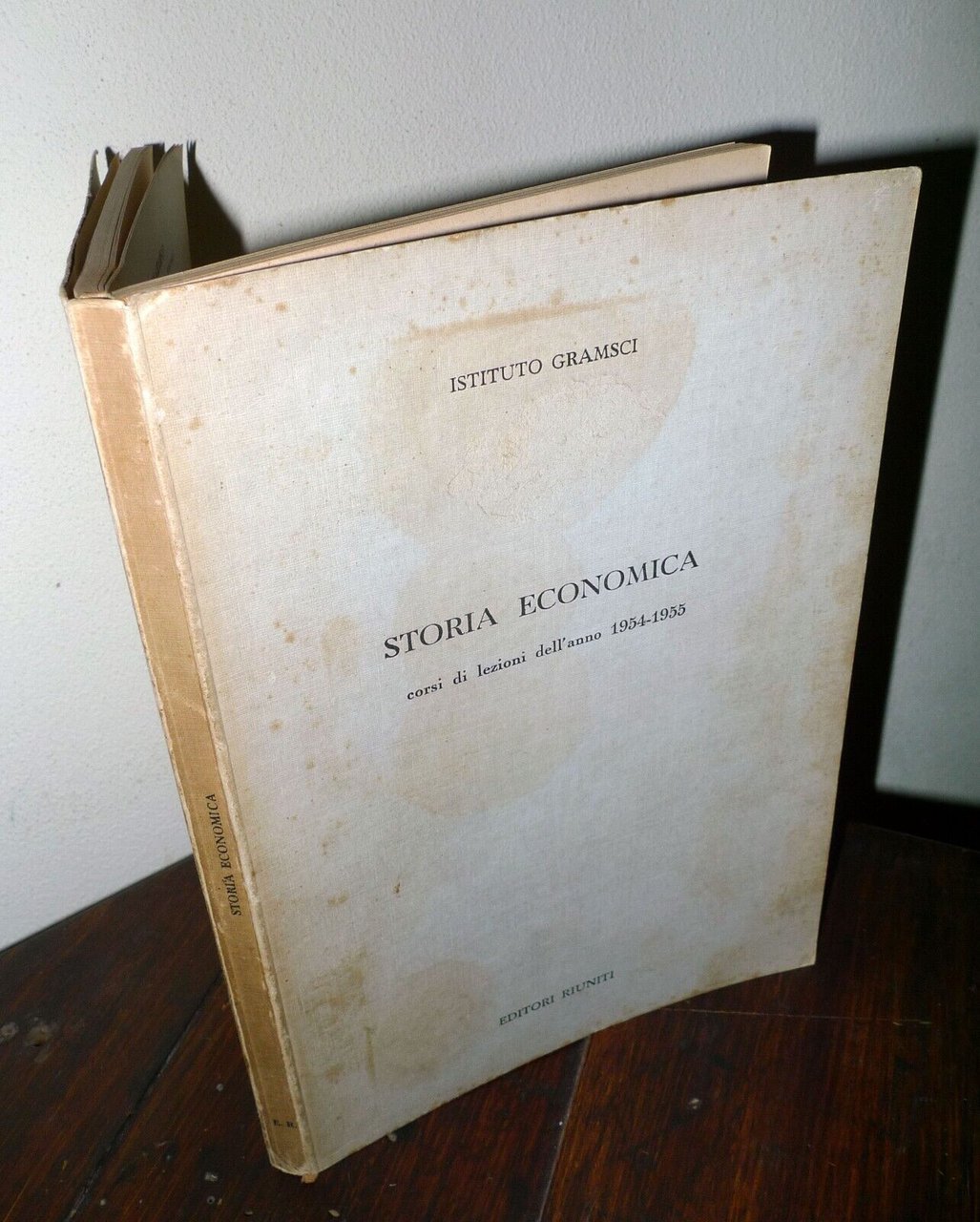 ISTITUTO GRAMSCI,STORIA ECONOMICA.CORSI DI LEZIONI DELL'ANNO 1954-55[economia