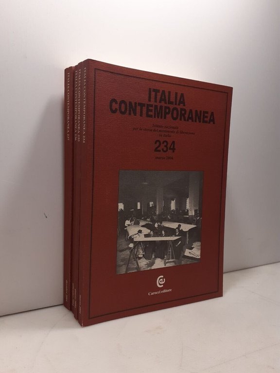 ITALIA CONTEMPORANEA 2004 completa,Carocci[movimento di liberazione in Italia
