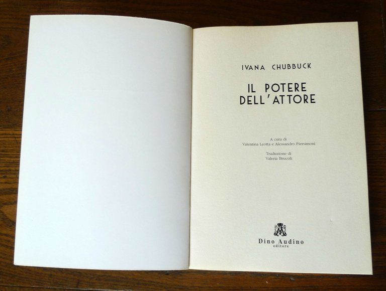Ivana Chubbuck,IL POTERE DELL'ATTORE,2016 Audino[tecnica recitazione,cinema