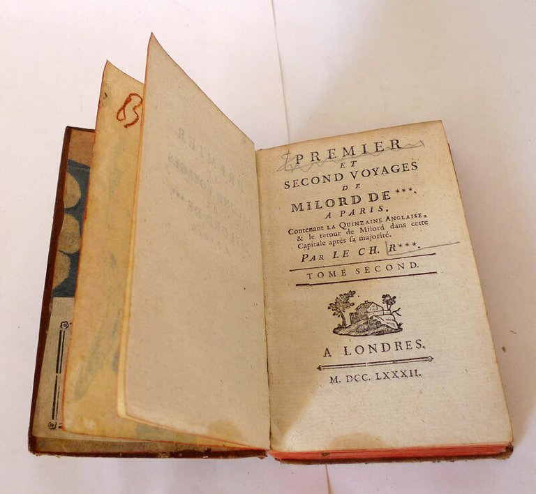 J.Rutledge,PREMIER ET SECOND VOYAGES DE MILORD DE*** À PARIS,1782[storia Francia