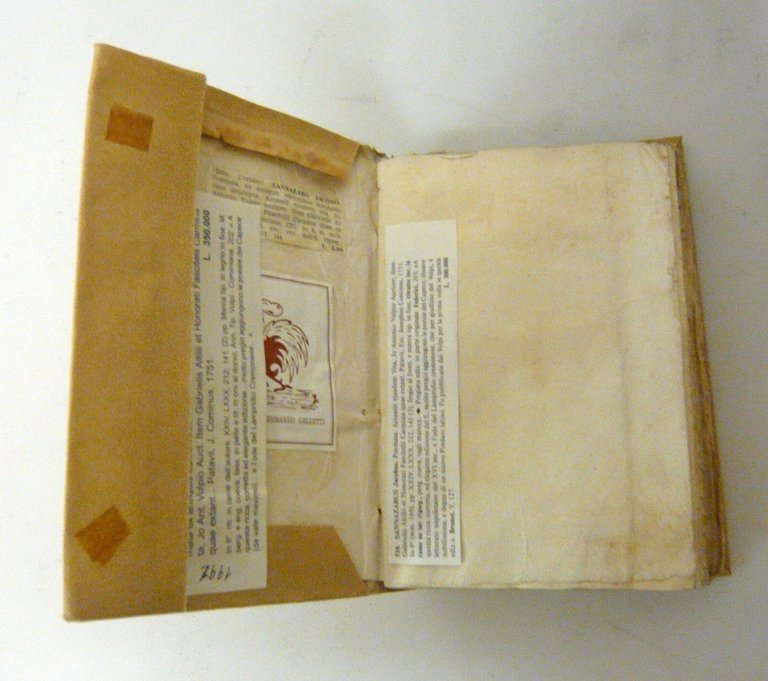 JACOPO SANNAZARO,POEMATA,1751 Cominus,Padova[poesia,De partu virginis,Sannazzaro