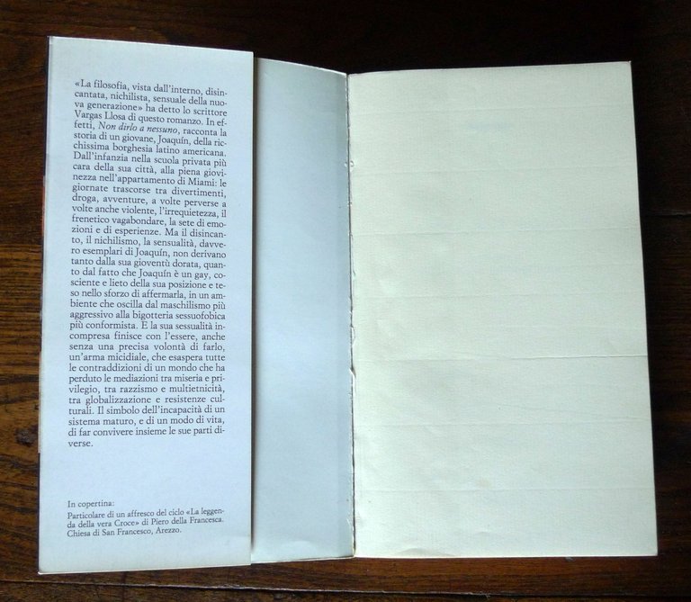 Jaime Bayly,NON DIRLO A NESSUNO,2003 Sellerio