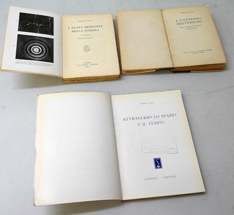 James Jeans,I NUOVI ORIZZONTI DELLA SCIENZA/L'UNIVERSO MISTERIOSO/SPAZIO,TEMPO