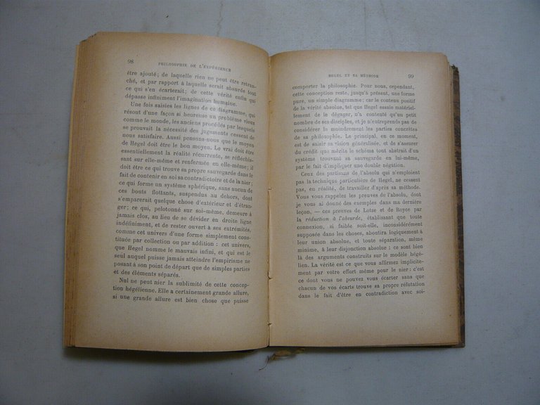 James,PHILOSOPHIE DE L'EXPERIENCE,Parigi,1914