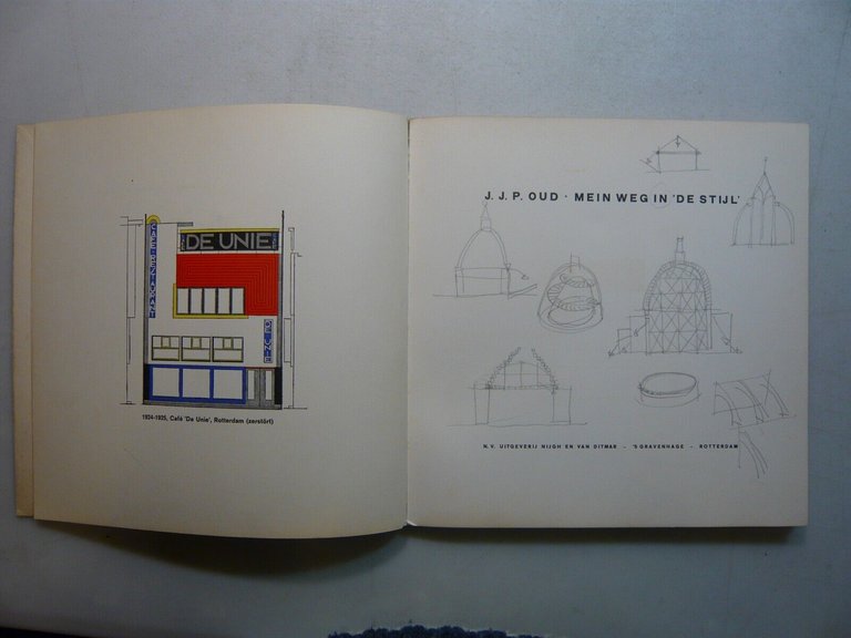 JJP OUD, MEIN WEG IN DE STIJL, Rotterdam 1958[architettura, urbanistica