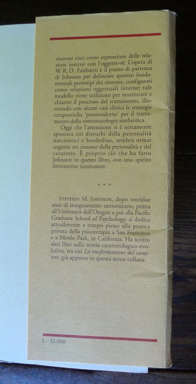 Johnson,IL CARATTERE SIMBIOTICO,1994 Astrolabio-Ubaldini[psicologia del profondo