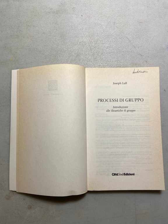 Joseph Luft,DINAMICHE DI GRUPPO,Cittàstudi 1997