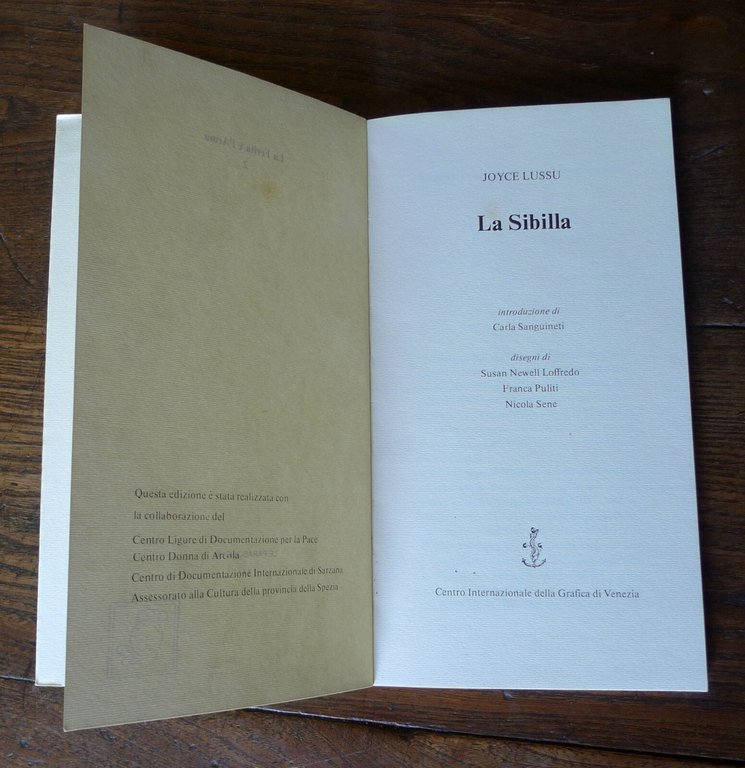 Joyce Lussu,LA SIBILLA,1987 Centro Internazionale della Grafica di Venezia