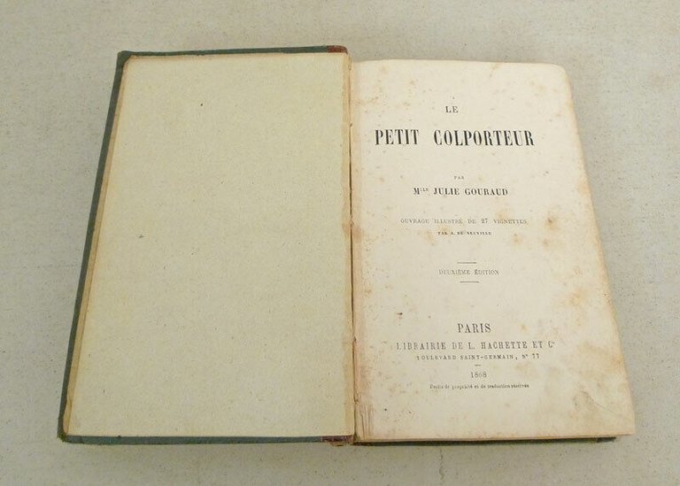 Julie Gouraud,LE PETIT COLPORTEUR,1868 Hachette[24 vignettes,De Neuville