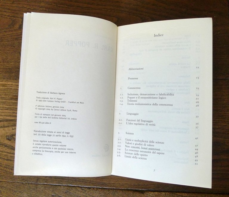 Jürgen August Alt,KARL R.POPPER,2004 Carocci[filosofia,epistemologia,scienza