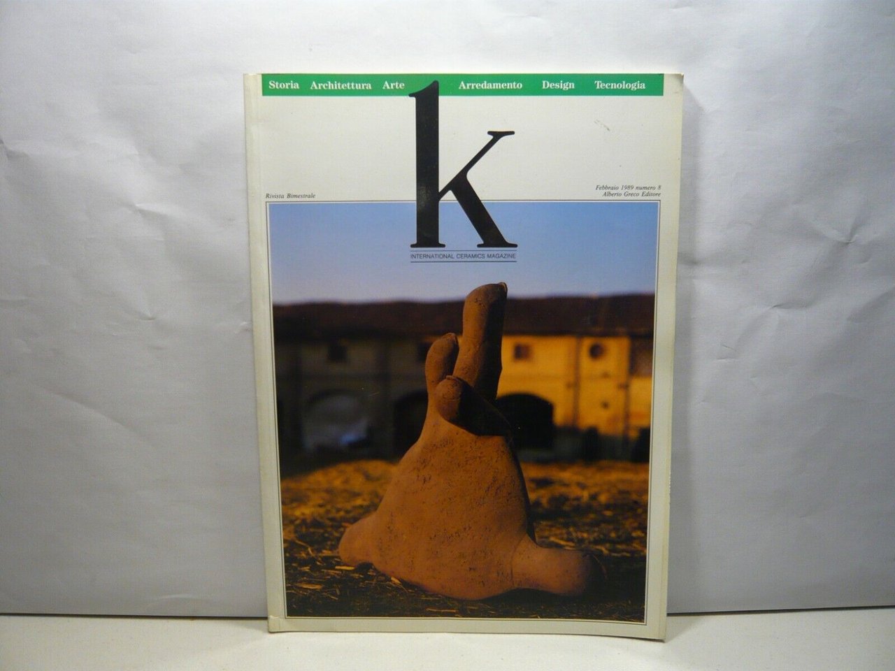 K N. 8.International Ceramics Magazine, Alberto Greco Ed, Milano, 1989[ceramica