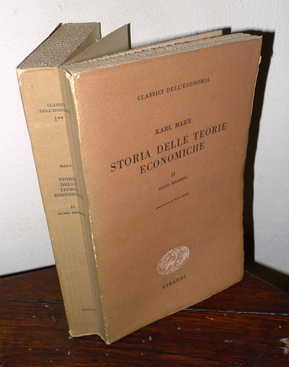Karl Marx,STORIA DELLE TEORIE ECONOMICHE.II DAVID RICARDO,1955 Einaudi[ECONOMIA