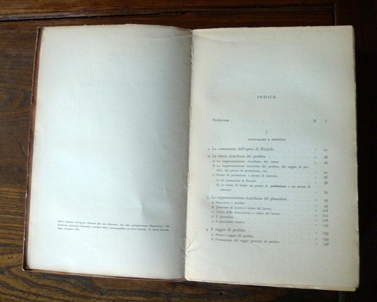 Karl Marx,STORIA DELLE TEORIE ECONOMICHE.II DAVID RICARDO,1955 Einaudi[ECONOMIA