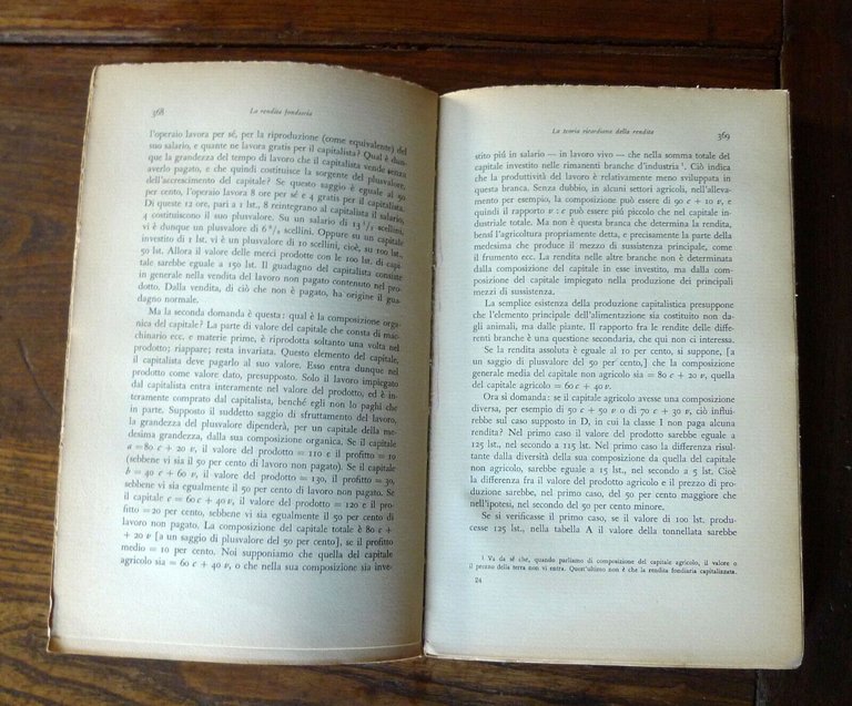 Karl Marx,STORIA DELLE TEORIE ECONOMICHE.II DAVID RICARDO,1955 Einaudi[ECONOMIA