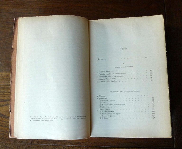 Karl Marx,STORIA DELLE TEORIE ECONOMICHE.III DA RICARDO ALL'ECONOMIA VOLGARE,'58