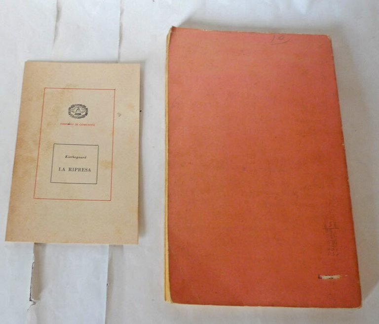 Kierkegaard,LA RIPRESA,1954 Ed.di Comunità I^ed[filosofia