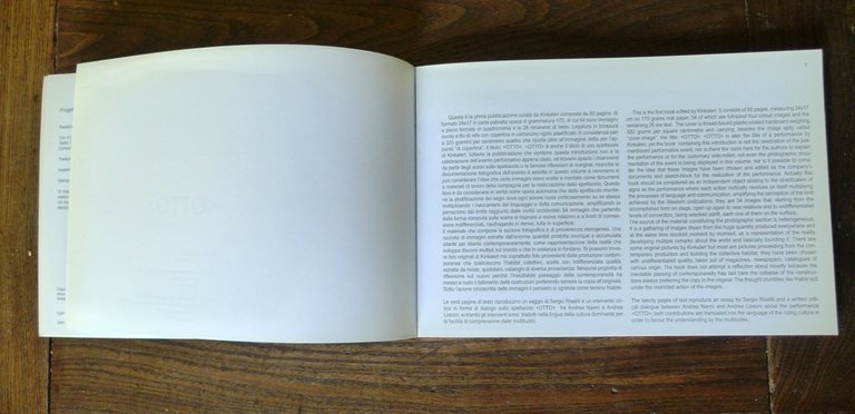 Kinkaleri, OTTO ,2003 Maschietto&ditore[TEATRO contemporaneo