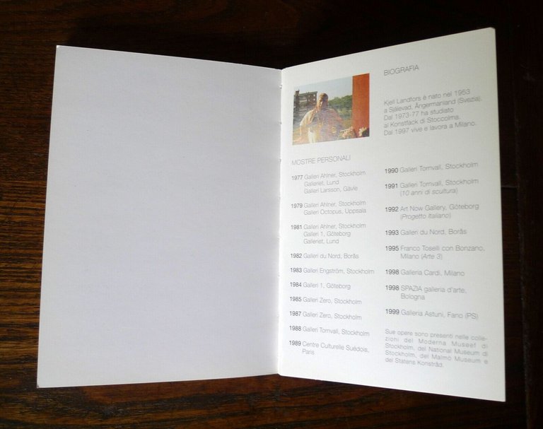 KJELL LANDFORS.SPAZIA Galleria d'arte[contemporanea,catalogo