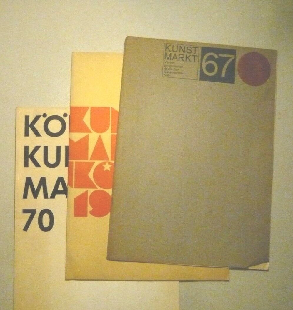 KOLNER KUNST MARKT 67, 69, 70,1967, 1969, 1970[catalogo, antiquariato
