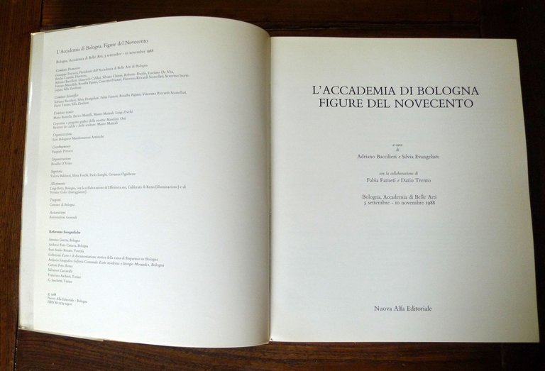 L'ACCADEMIA DI BOLOGNA.FIGURE DEL NOVECENTO,1988 Nuova Alfa[catalogo mostra arte