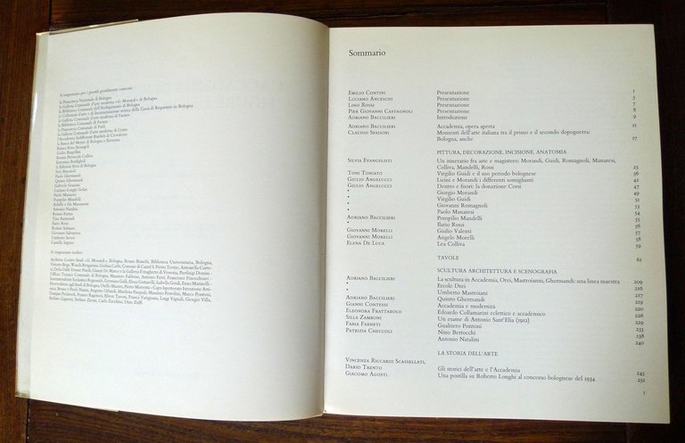 L'ACCADEMIA DI BOLOGNA.FIGURE DEL NOVECENTO,1988 Nuova Alfa[catalogo mostra arte