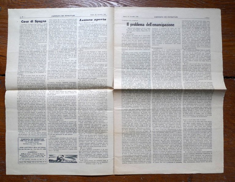 L'ADUNATA DEI REFRATTARI N.24 Nov.1966[ANARCHIA,congresso misoneista