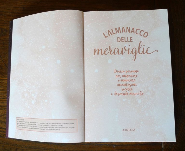 L'ALMANACCO DELLE MERAVIGLIE,2020 Armenia[incantesimi,ricette,formule magiche