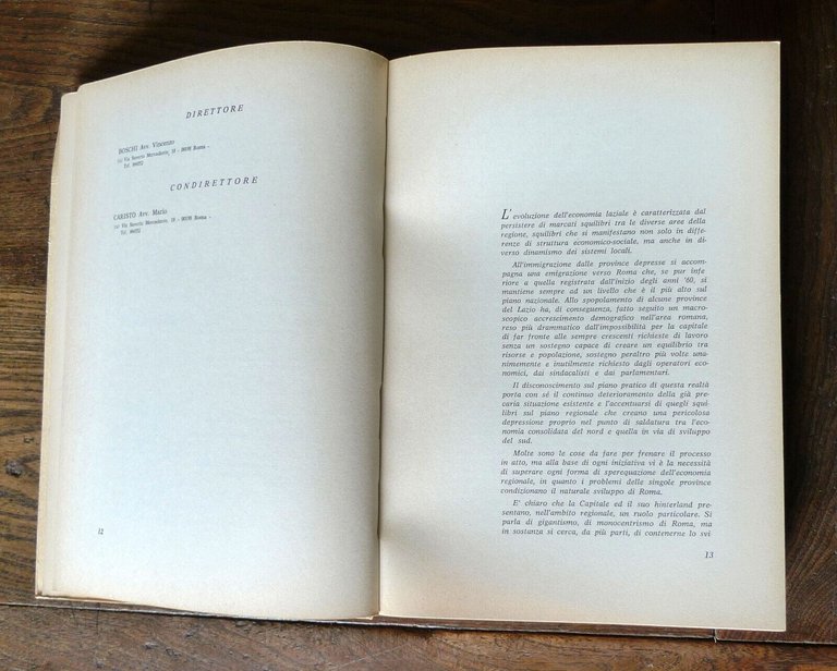 L'INDUSTRIA DI ROMA E DEL LAZIO.PROBLEMI E PROSPETTIVE 1968-69[industriali