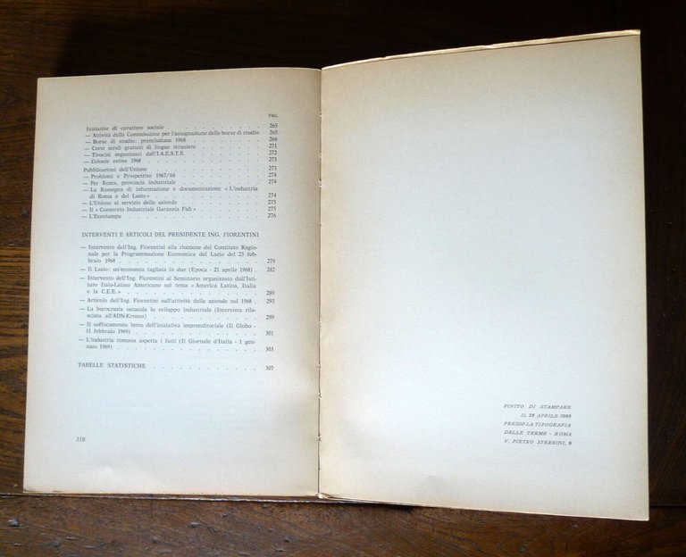 L'INDUSTRIA DI ROMA E DEL LAZIO.PROBLEMI E PROSPETTIVE 1968-69[industriali