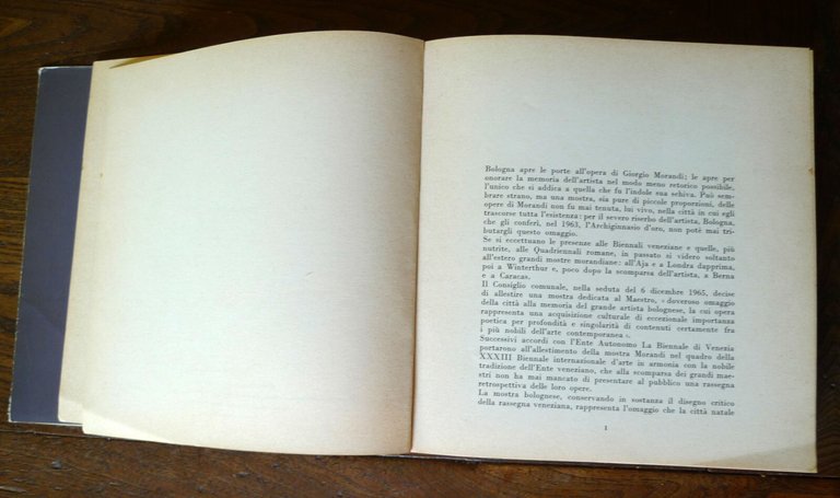 L'OPERA DI GIORGIO MORANDI.CATALOGO DELLA MOSTRA,1966 Alfa,Bologna[arte