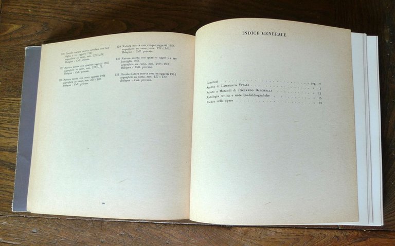 L'OPERA DI GIORGIO MORANDI.CATALOGO DELLA MOSTRA,1966 Alfa,Bologna[arte