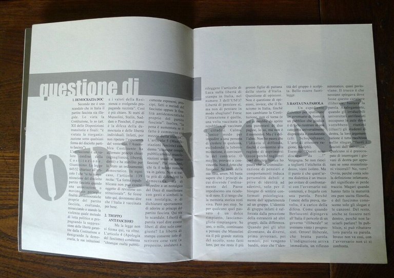 L'UMANOSISTEMAFOGNARIO n.4 1995[FANZINE,Jefery Levy,Don DeLillo