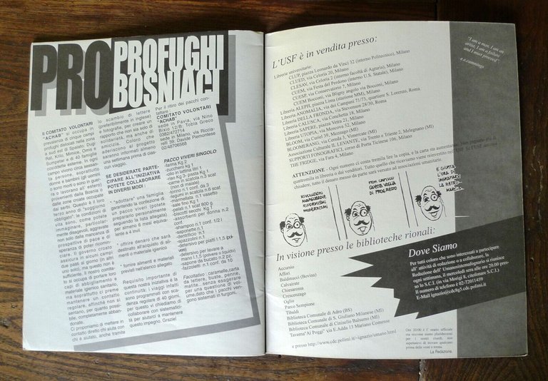L'UMANOSISTEMAFOGNARIO n.4 1995[FANZINE,Jefery Levy,Don DeLillo