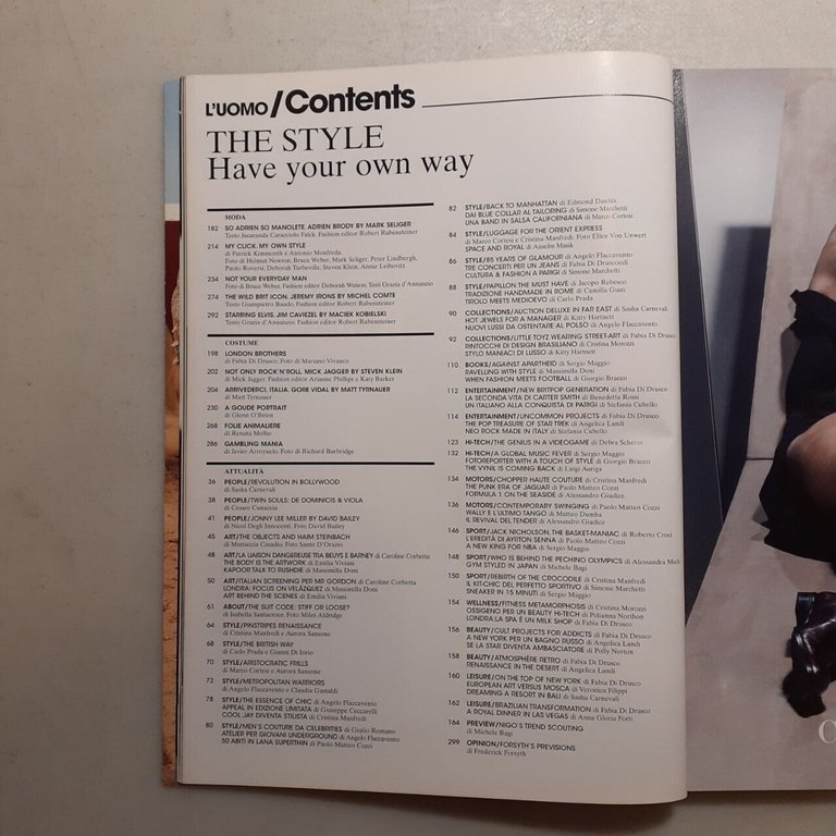 L’UOMO VOGUE N. 367 ottobre 2006 Edizioni Condé Nast S.p.A